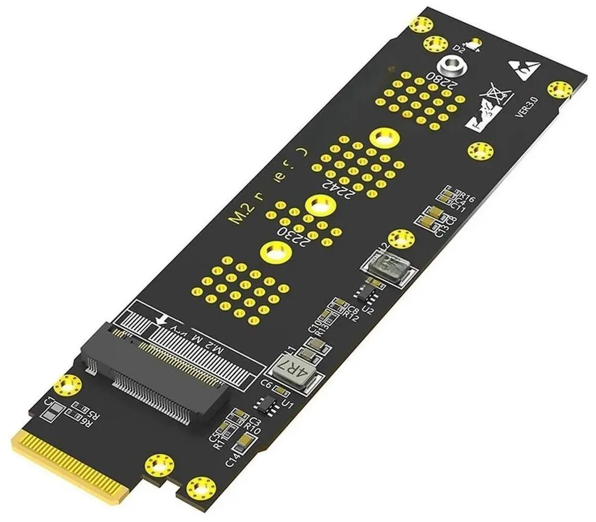 Vszerda Vszerda M.2 NVMe M Key to EDSFF E1.S Adapter PCIe 4.0/3.0 x4 2230-2280 — product photo