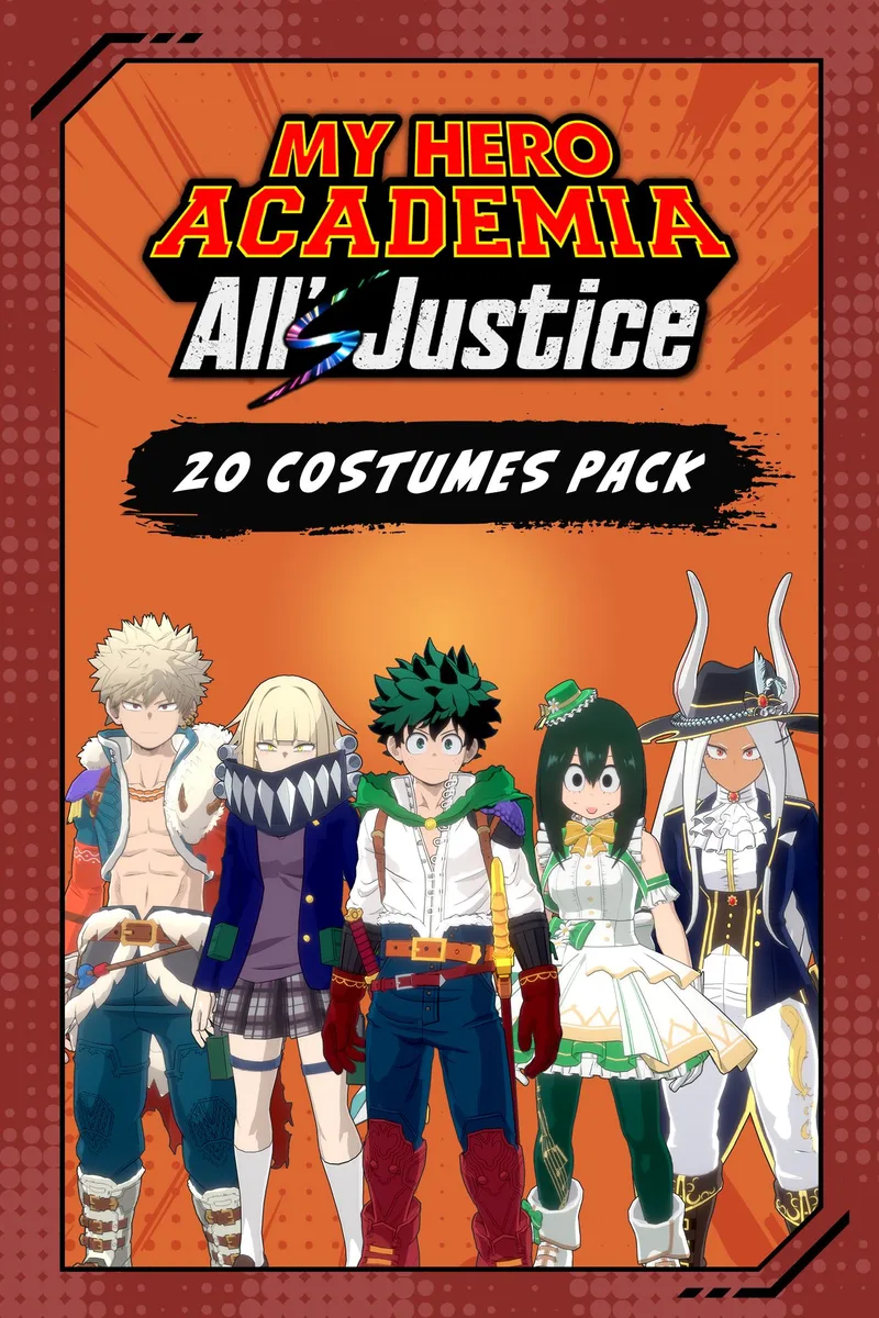 Bandai Namco Entertainment America Inc Bandai Namco Entertainment America Inc 87297 MY HERO ACADEMIA All's Justice 20 Costumes Pack downloadable game — product photo