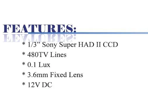 Bluecctv Bluecctv BL-HI6440M 480 TV Lines 3.6mm Fixed Lens Color Circular Covert Camera 12V DC analog camera — product photo