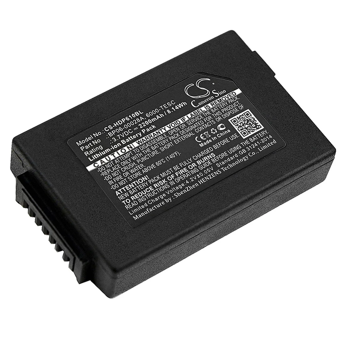 Centenex Electronics Centenex Electronics DS-CS-HDP610BL barcode scanner battery 2.2 Ah Li-ion black — product photo