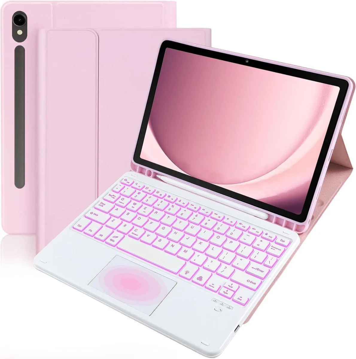 Werleo Werleo SM-X620/X626B/X626 keyboard case with trackpad pink — product photo