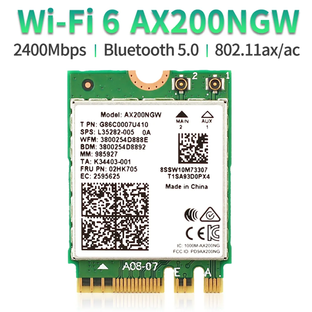 IHDAPP IHDAPP AX200NGW Wi-Fi 6 M.2 adapter Bluetooth 5.0 — product photo