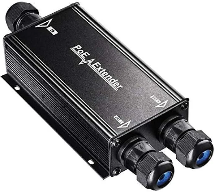 TAURKENAM TAURKENAM 2 Channel Gigabit Outdoor PoE Extender Switch Module — product photo