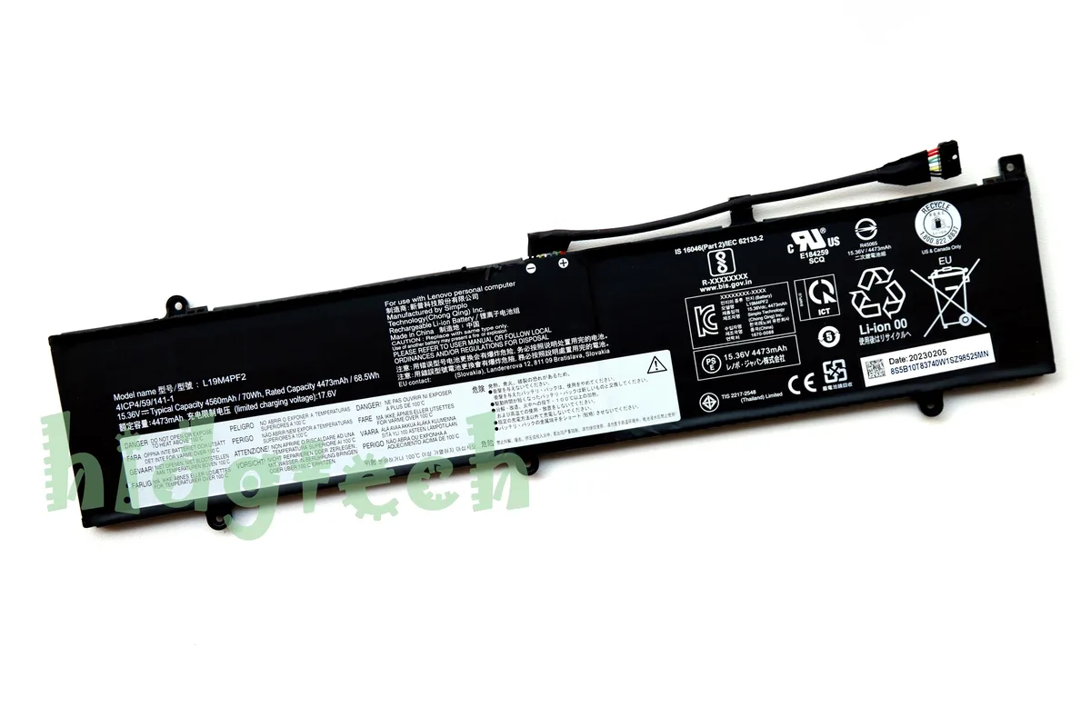 Beisite Beisite L19C4PF2 L19M4PF2 15.36V 68.5Wh laptop battery — product photo