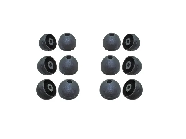 Earphones Plus Earphones Plus Shure Flex Sleeves Black 6 Pairs — product photo