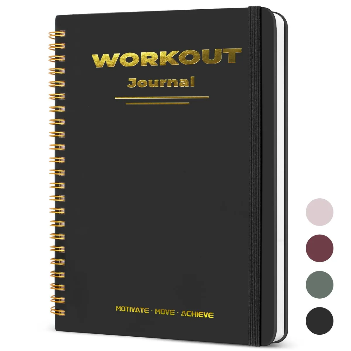  Guirnd 20JSRZB0001 A5 Fitness Workout Planner 130 Pages Black — product photo