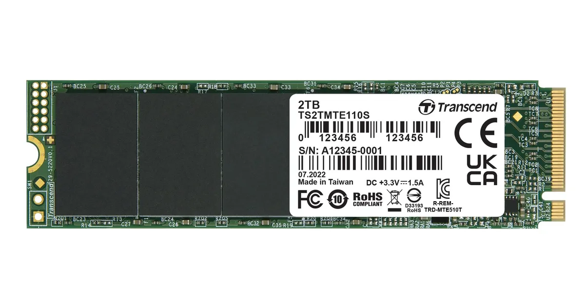 Transcend Transcend 110S 2TB M.2 2280 NVMe internal hard drive — product photo