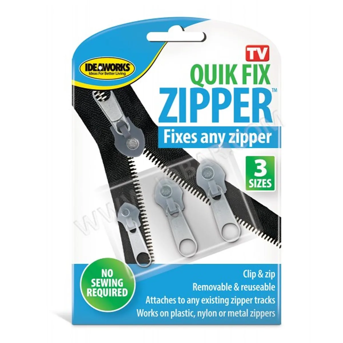Jobar Jobar Qwik Fix Zipper jB6380 3 pcs 1.2 in 1.8 in — product photo