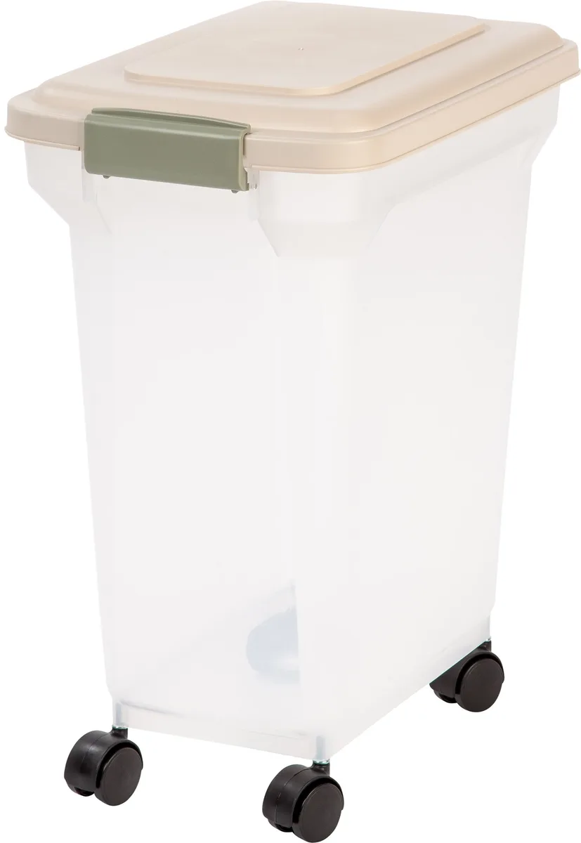 IRIS USA, INC. IRIS USA, INC. 28 Quart Airtight Pet Food Container Almond 22 lbs — product photo