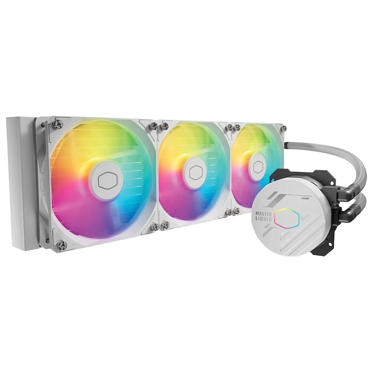 Cooler Master Cooler Master MLW-D36M-A18PZ-RW MasterLiquid 360L Core White ARGB liquid cooler — fotografie produktu