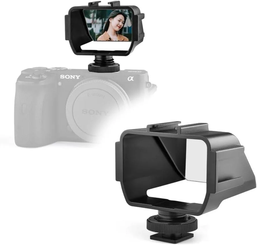 BONAEVER BONAEVER Vlog Selfie Flip Screen Black 3 Cold Shoe Mounts 40g — product photo