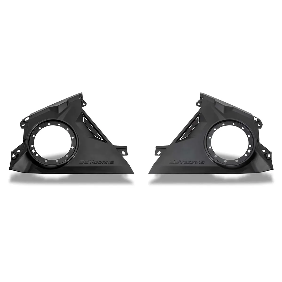 SSV Works SSV Works 2024 Can-Am Maverick R 6.5" Front-Dash Speaker Panels Unloaded — product photo