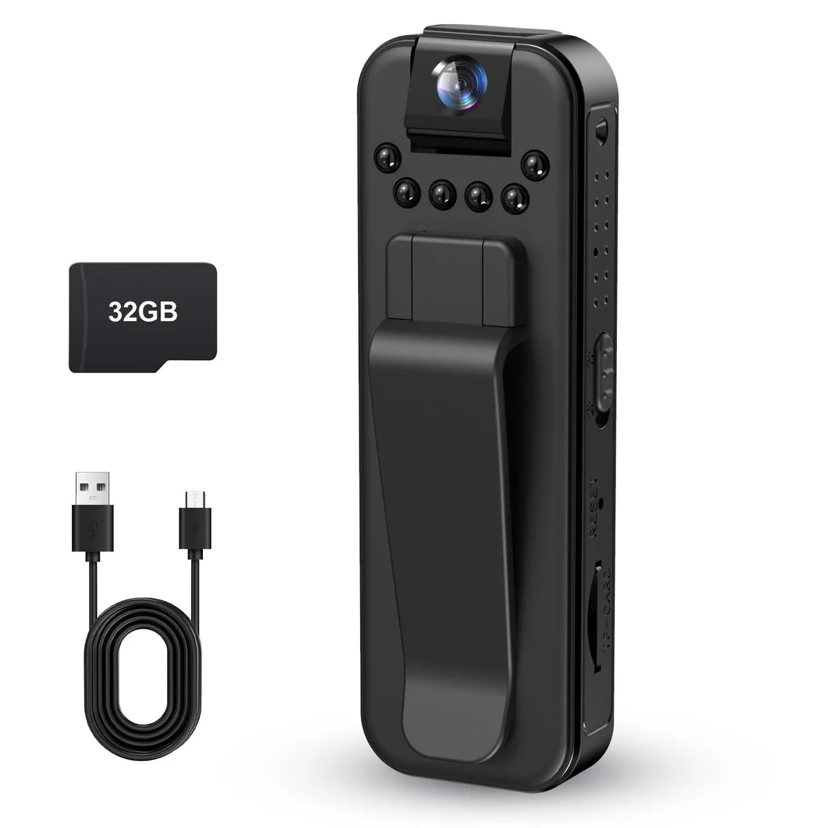  DJI QT007 Mini Body Camera 1080P 32GB 180° Night Vision — product photo