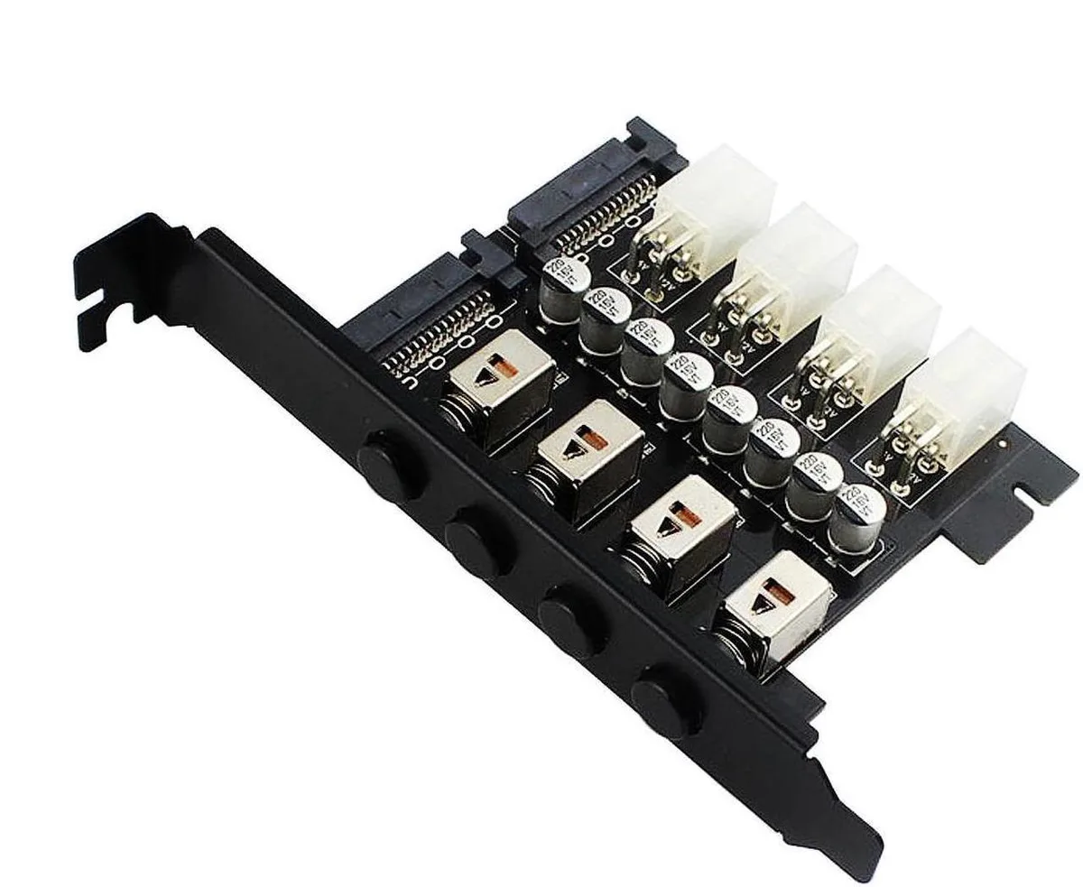 Vszerda Vszerda SATA Power Switch Module 2.5/3.5 inch HDD/SSD Selector 4-Channel — product photo