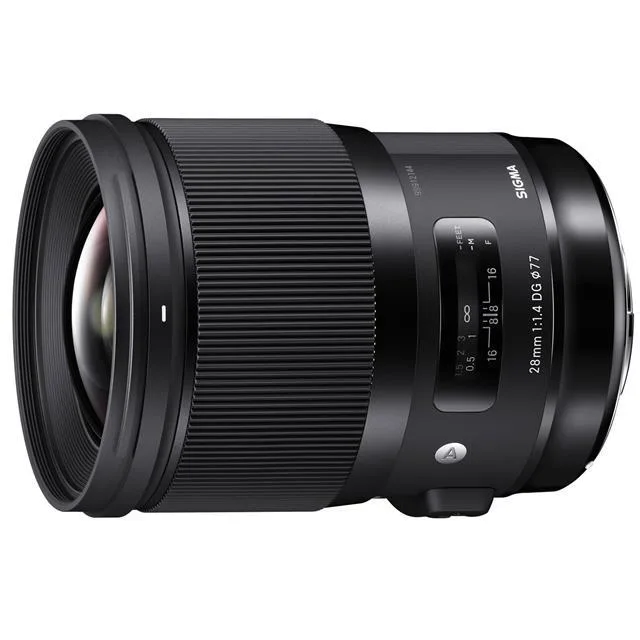 SIGMA SIGMA 28mm f/1.4 DG HSM ART Lens for Sony E-mount, Black — product photo