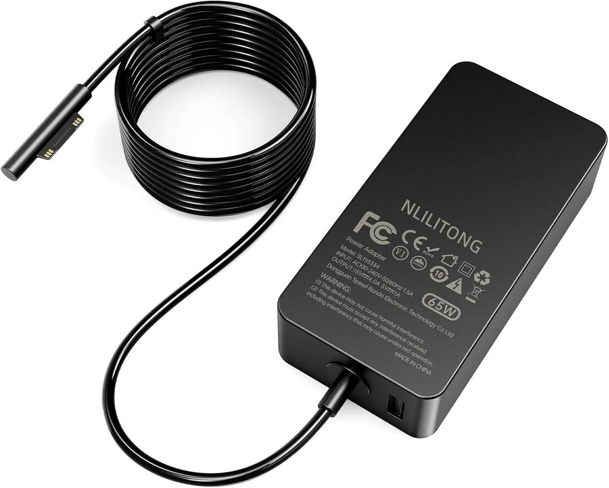 Kenuco Kenuco 65W AC Adapter for Surface Pro Laptop Go Studio Book — product photo