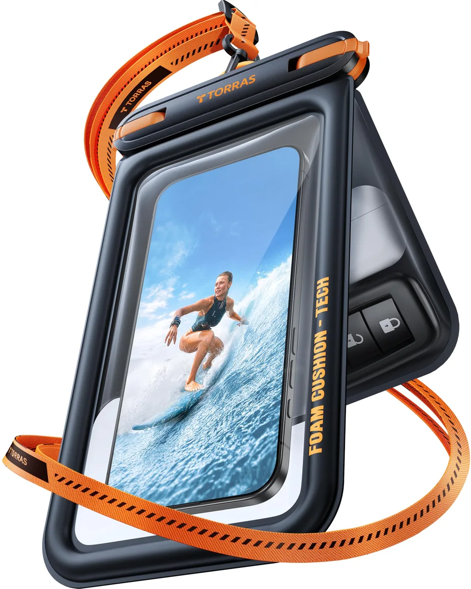 TORRAS TS-Flow68-BK Waterproof Phone Pouch 7.0" Black — product photo