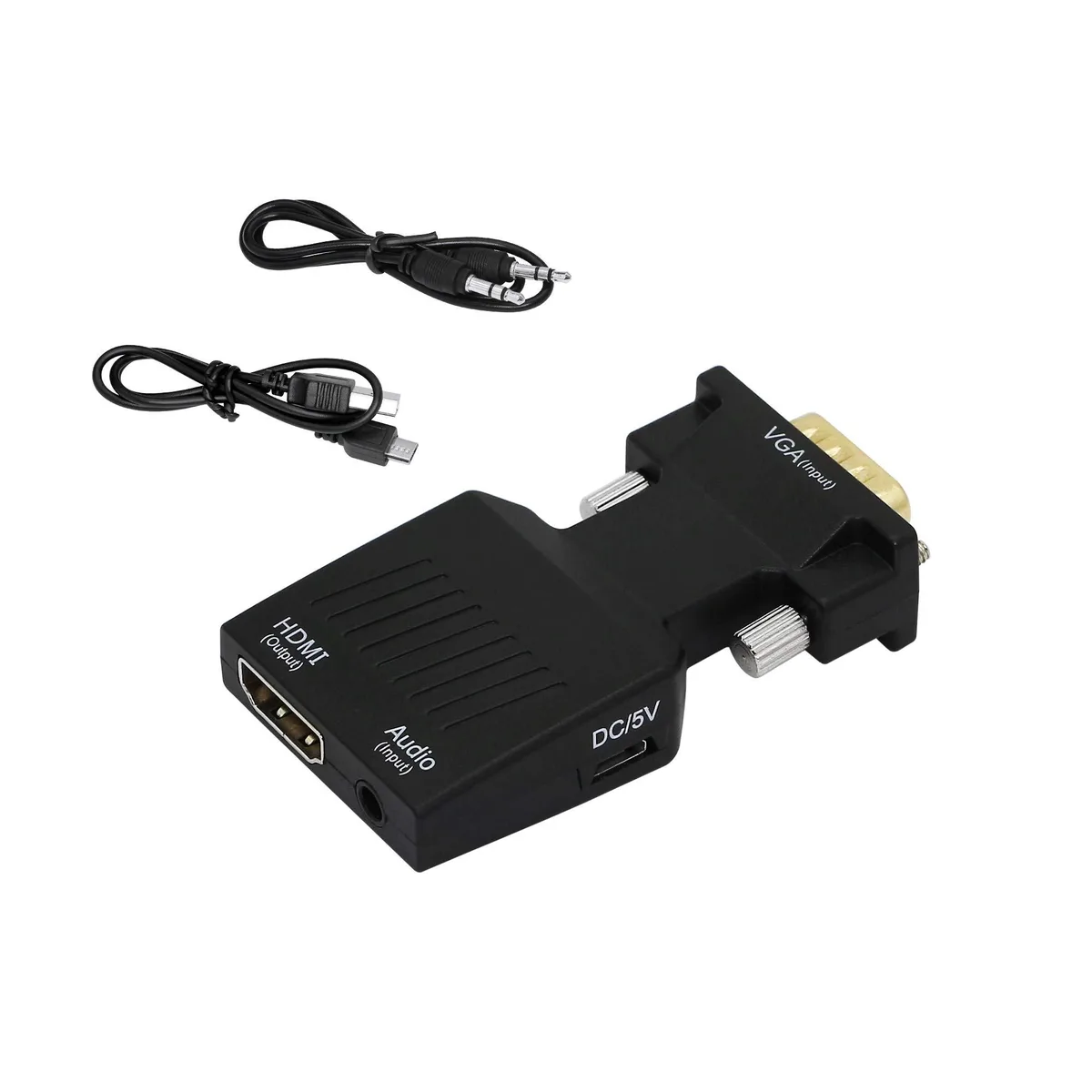 Vszerda Vszerda VGA to HDMI Adapter 1080p 3.5mm Audio USB Powered — product photo