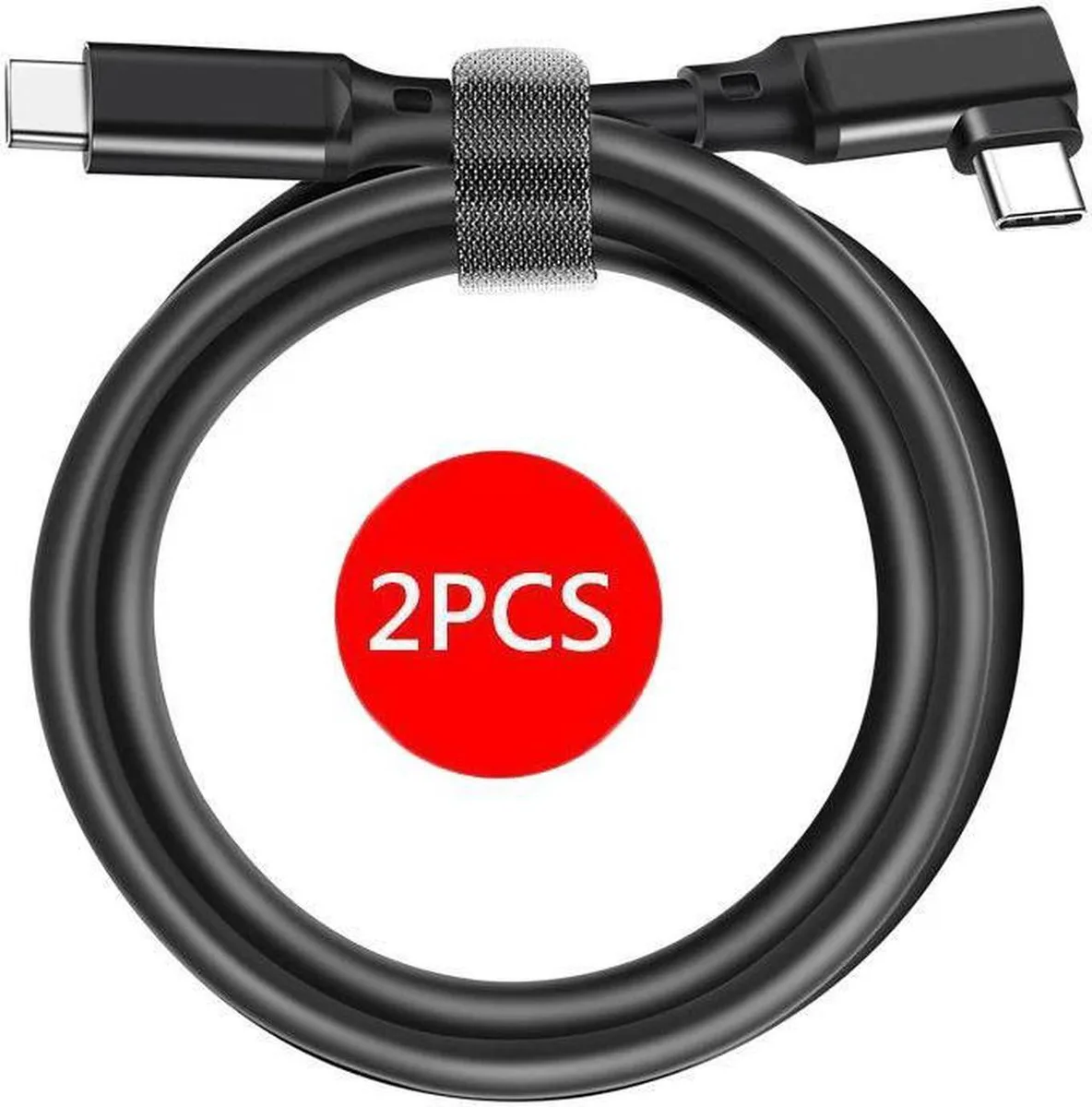 SMUGDESK SMUGDESK USB-C to USB-C 3.2 Gen 2x2 20Gbps 100W Right Angle 0.5m 2 Pack — product photo