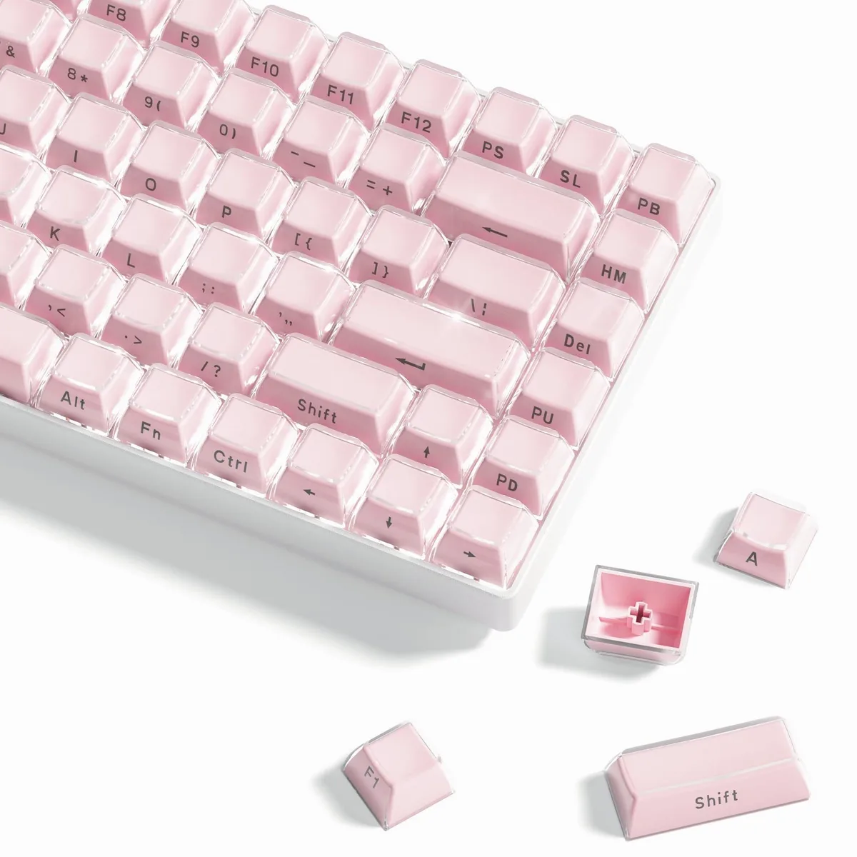 Womier Womier Jelly Keycaps Lusterfly Pink 113 Keys OEM Profile — product photo
