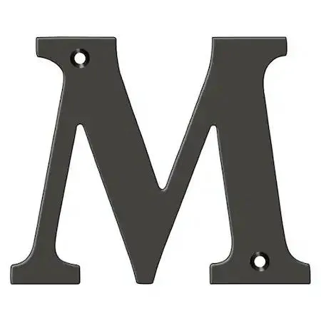 Deltana Enterprises Deltana Enterprises RL4M-10B 4" Letter M Oil Rubbed Bronze — product photo