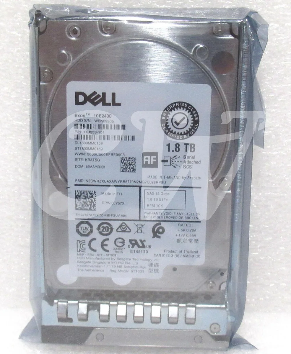 DELL DELL ST1800MM0159 1.8TB 10000RPM SAS 12Gbps 2.5in internal hard drive — product photo