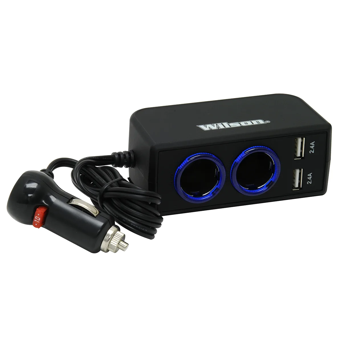 Wilson Antennas Wilson Antennas 12-Volt Dual 2.4A USB Adapter with 3' Cord handheld pcs accessory — product photo