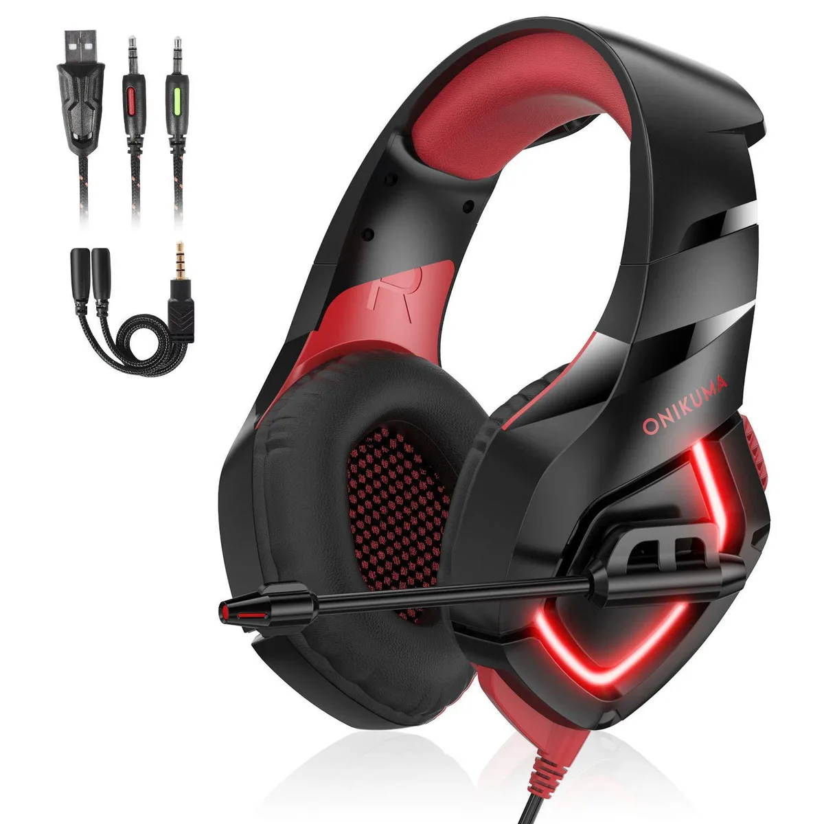 PRECUMELO PRECUMELO Gaming Headset 50mm 3.5mm 360° Mic — product photo