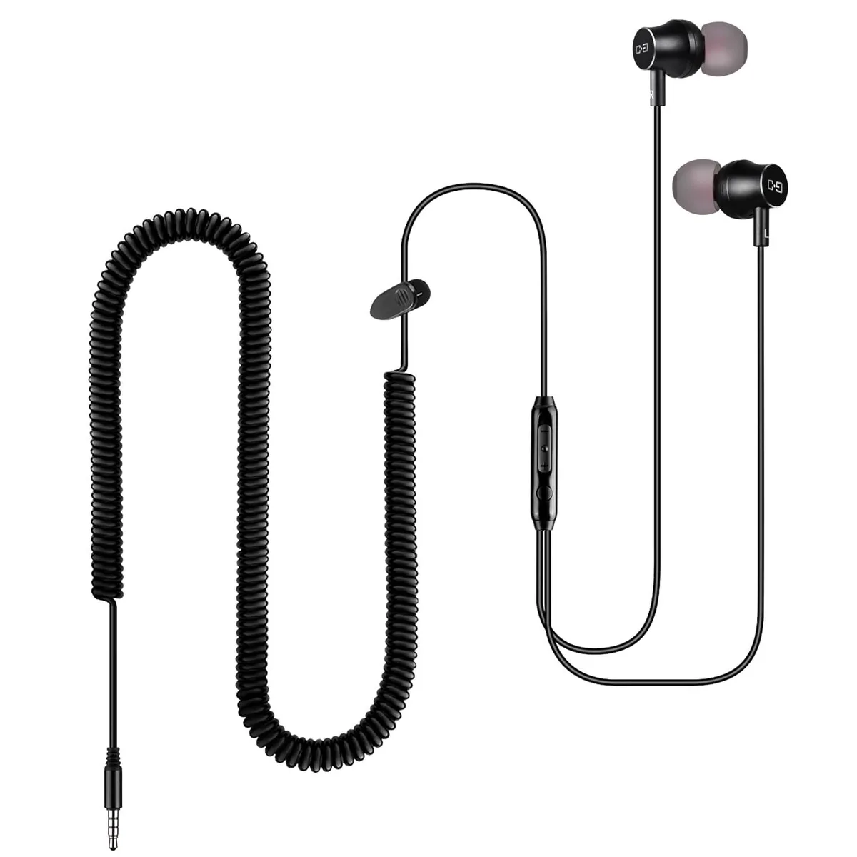 GE CGS06 In-Ear Headphones 12ft 3.5mm Black — product photo