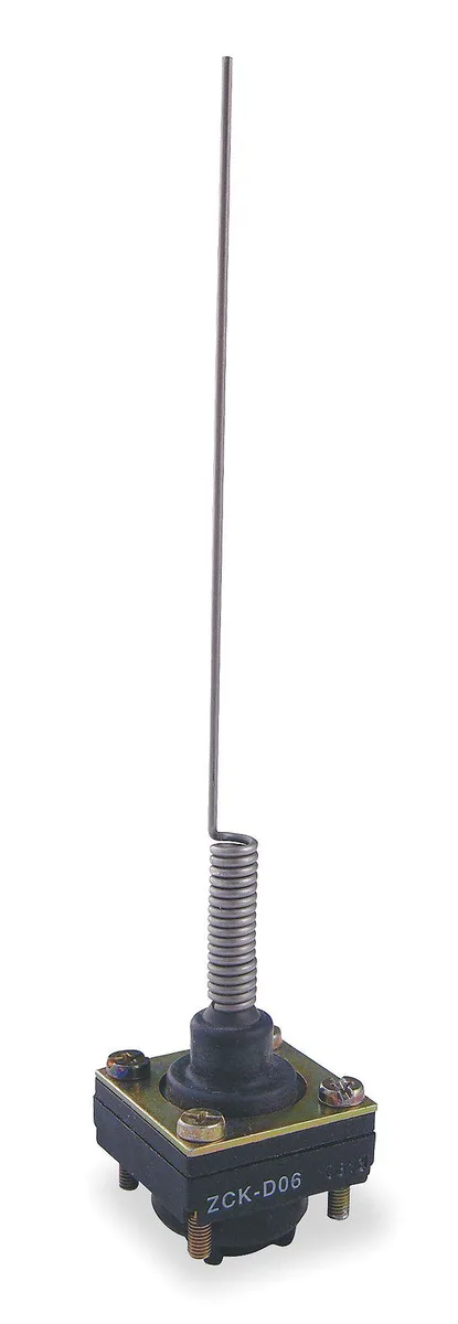 Telemecanique Sensors ZCKD06 cat whisker limit switch head, top-mounted actuator, metal body