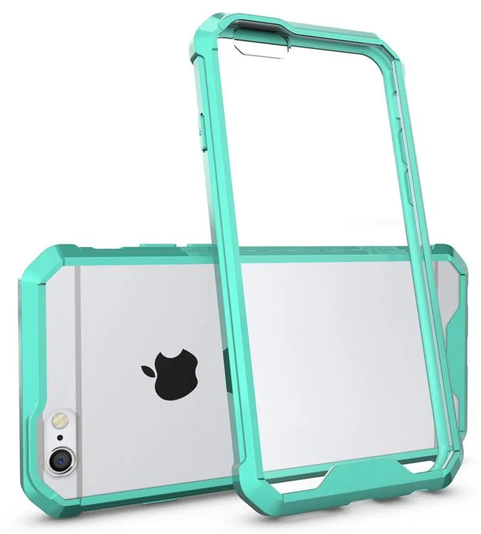 Nakedcellphone Nakedcellphone Transparent Air-Hybrid Case Mint for iPhone 6 Plus — product photo