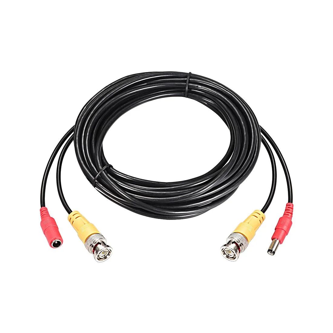 Unique-Bargains Unique-Bargains 5M 16ft BNC DC Male-Female Power Video Extension Cable Black — product photo