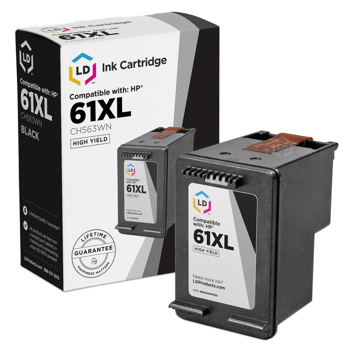 LD Products LD Products HP 61XL CH563WN Compatible Ink Cartridge Black 480 Pages — product photo