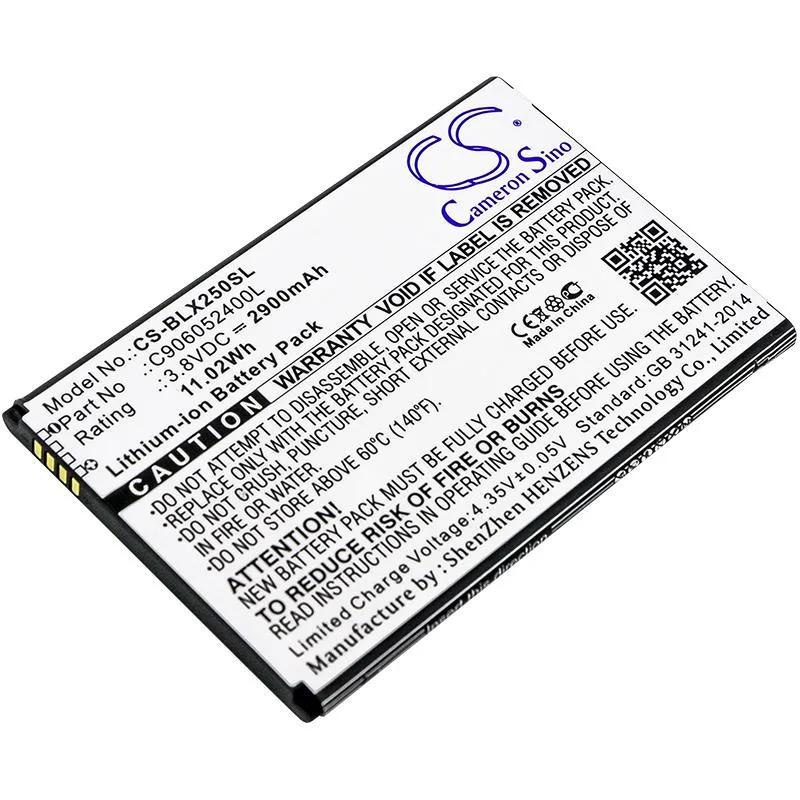 Cameron &amp; Co Cameron &amp; Co DS-CS-BLX250SL cell phone battery 3.8V 2900mAh 2.9Ah Li-ion black — product photo