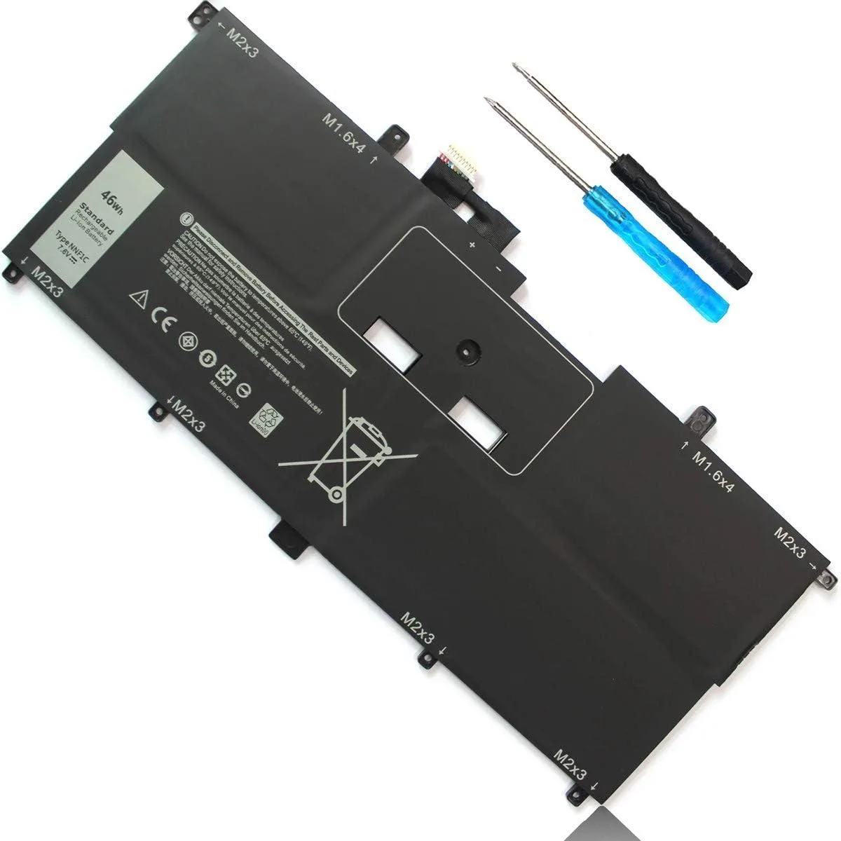PISKEKAT PISKEKAT 46Wh 7.6V 4-Cell NNF1C laptop battery for Dell XPS 13 9365 2-in-1 — product photo