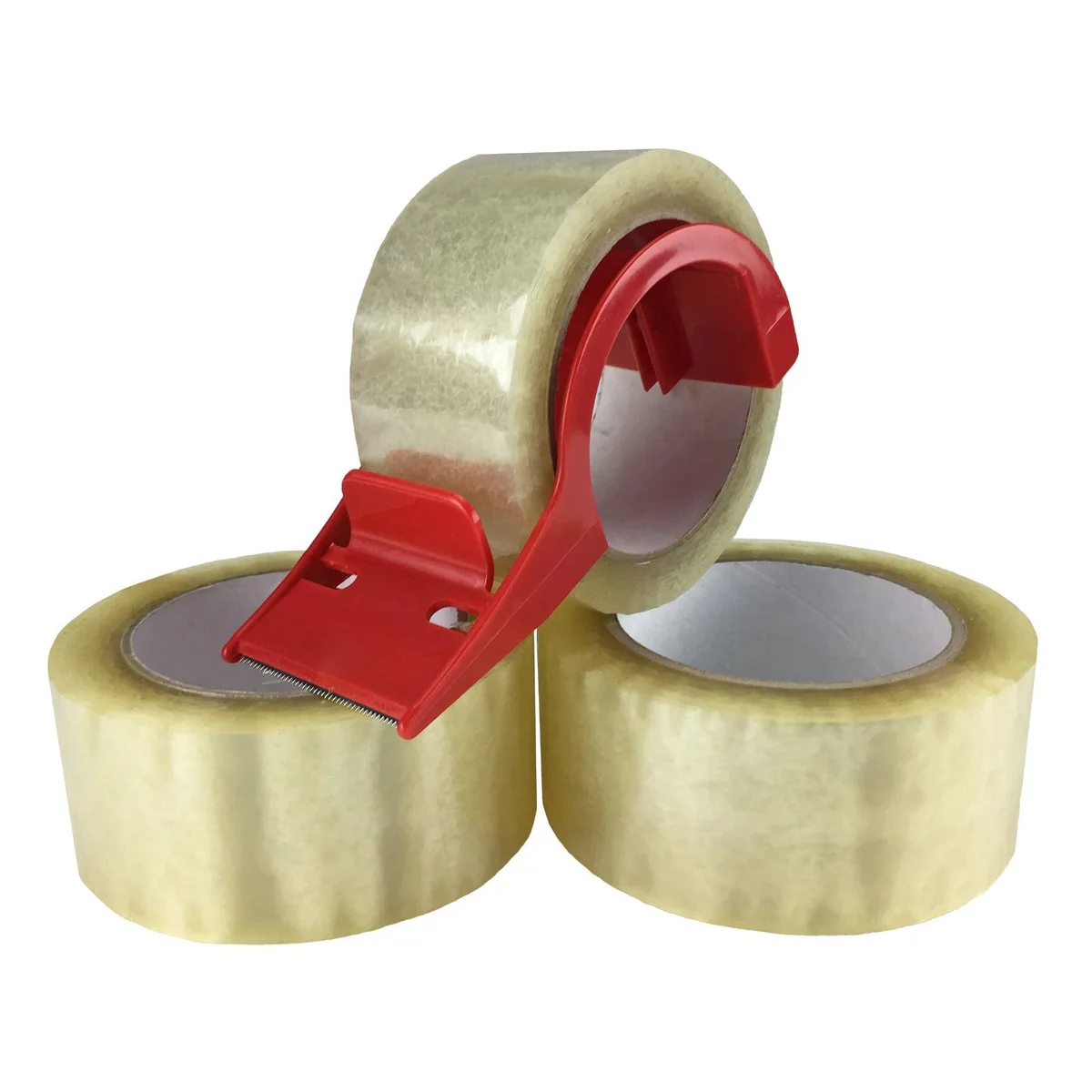 UBMOVE UBMOVE Clear Packing Tape 3 Rolls & Dispenser 55 Yards 165 Ft — product photo