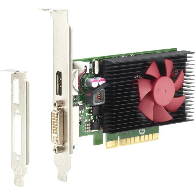 HP HP N3R90AT NVIDIA GeForce GT 730 2 GB DDR3 Low-profile video card accessory — product photo