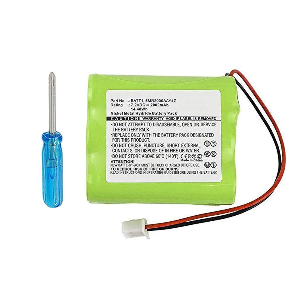 MPF Products MPF Products 7.2V 2000mAh Ni-MH Battery for 2GIG Go Control Panel — product photo