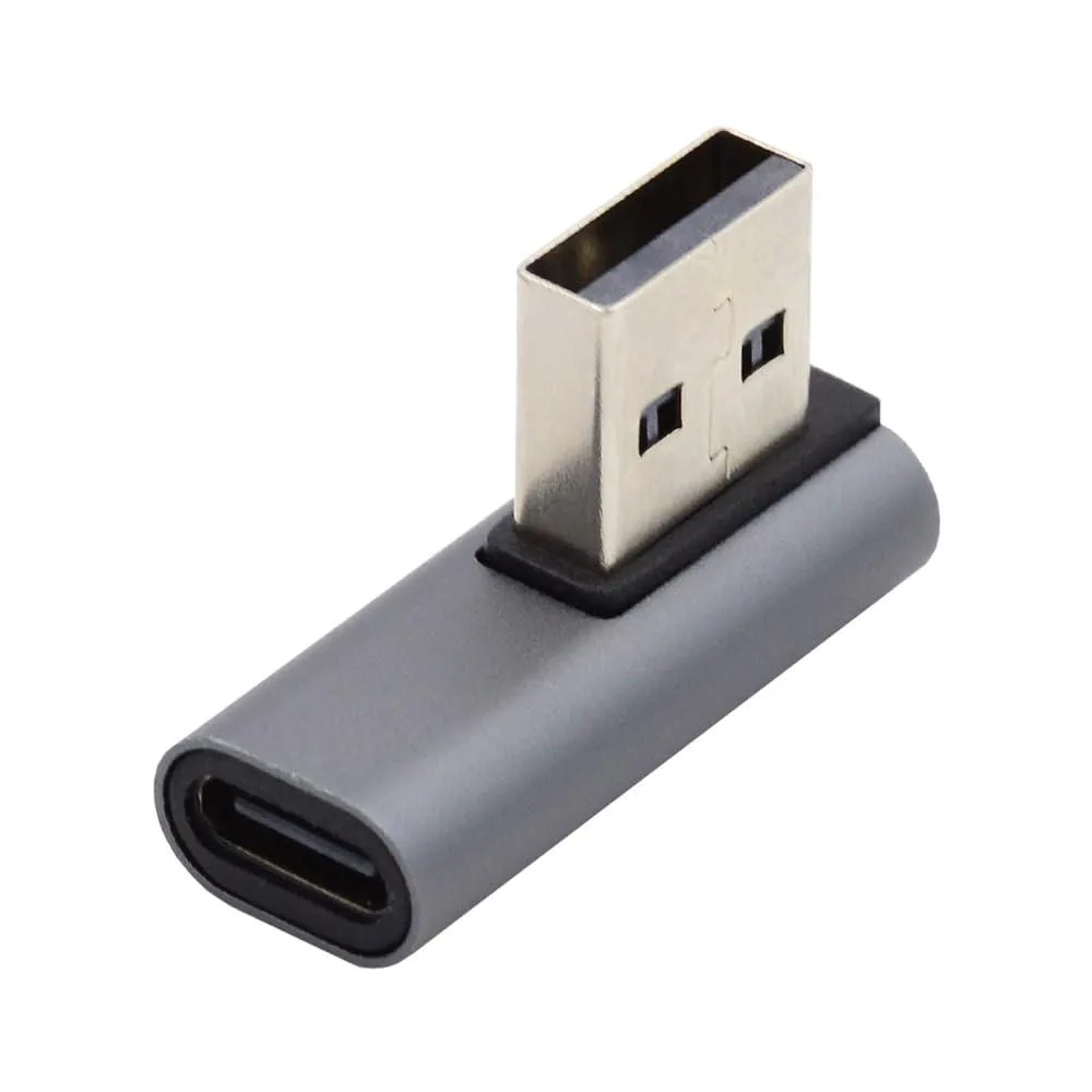 Fervit Fervit Low Profile 90 Degree USB-C Female to USB 3.0 A Male Adapter — product photo