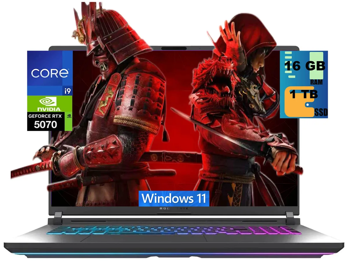 ASUS ASUS ROG Strix G18 gaming laptop 18" WUXGA 144Hz i9-14900HX RTX 5070 16GB 1TB — product photo