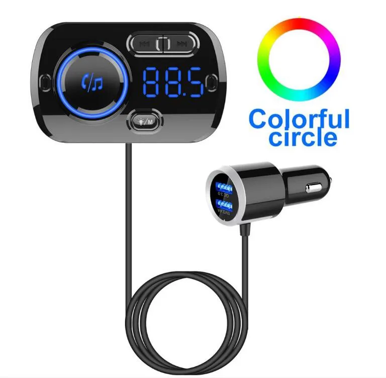 LUOM LUOM BC49BQ Bluetooth 5.0 FM Transmitter QC3.0 Dual USB 32GB AUX — product photo