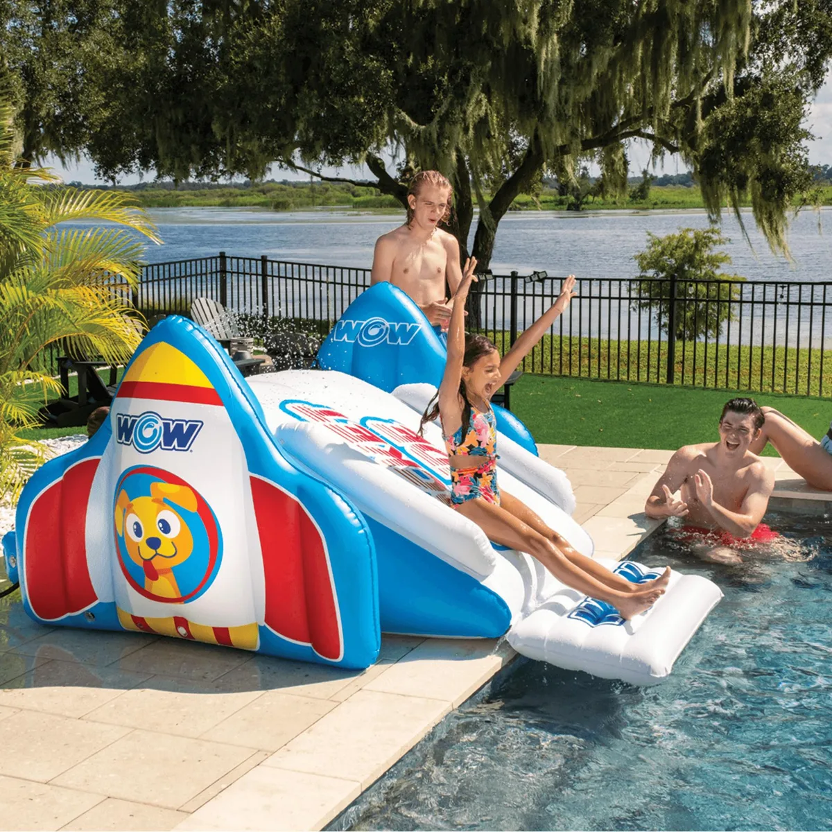 WOW Watersports WOW Watersports Rocket Pool Slide 95 x 67 x 36.5 in Blue — product photo