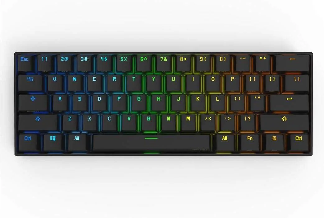TUKO TUKO CORN 60% Gaming Keyboard Gateron Red Black — product photo