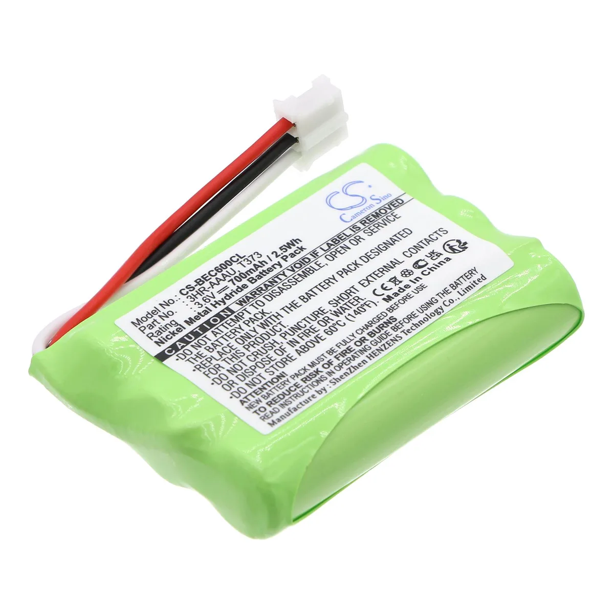 Cameron &amp; Co Cameron &amp; Co DS-CS-BEC600CL telephone accessory 3.6V 700mAh Ni-MH green — product photo