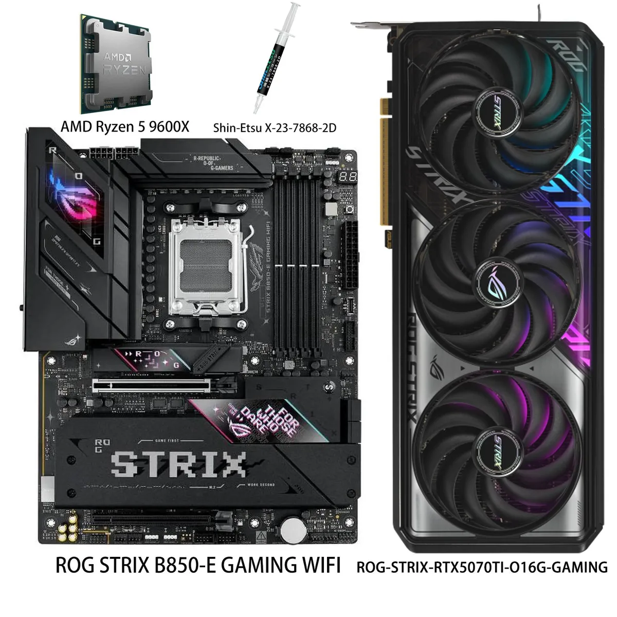 ASUS ASUS ROG Strix RTX 5070 Ti O16G Gaming 16GB GDDR7 graphics card — product photo