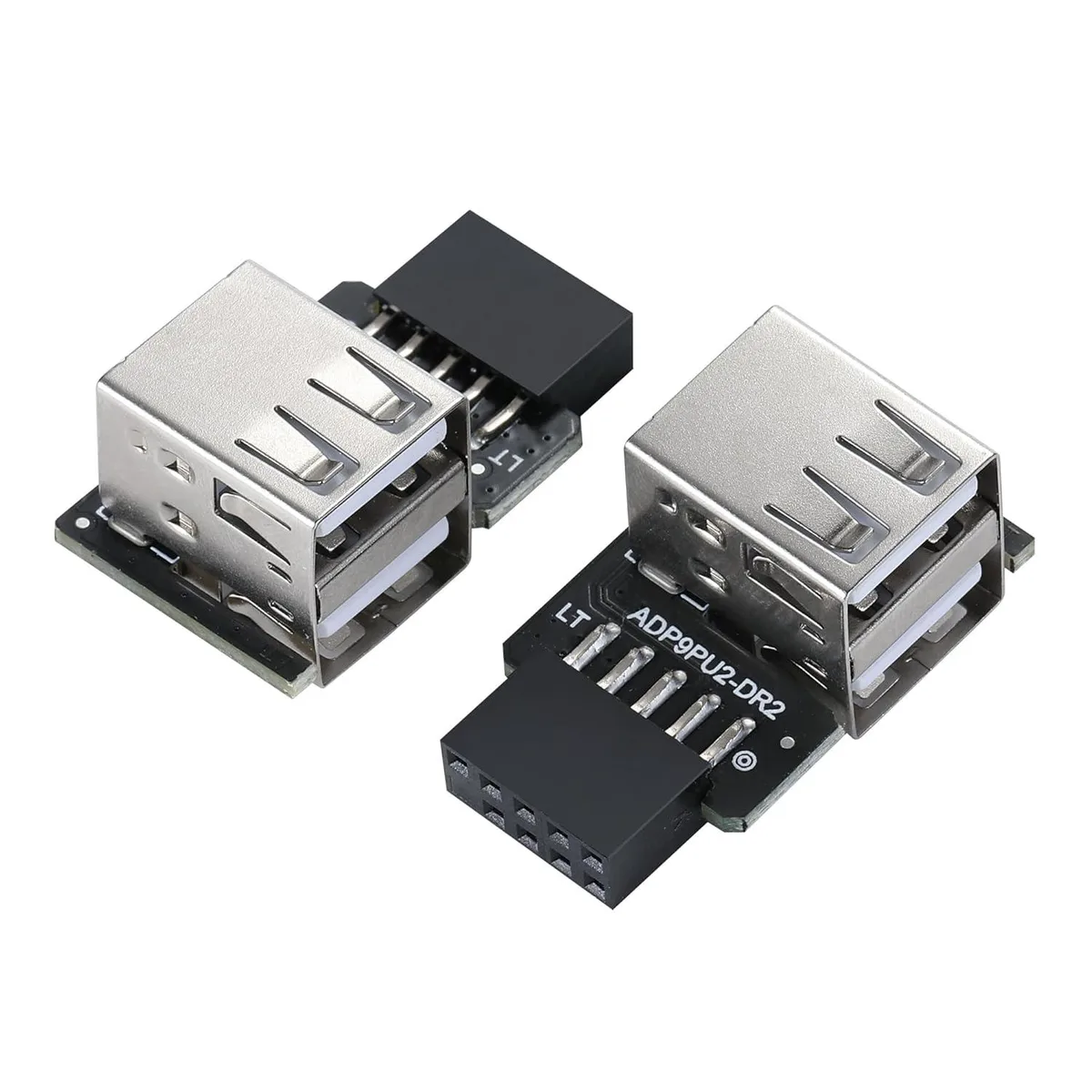 Vszerda Vszerda Dual 2-Port USB 2.0 9-Pin Motherboard Adapter Left/Right Pair — product photo