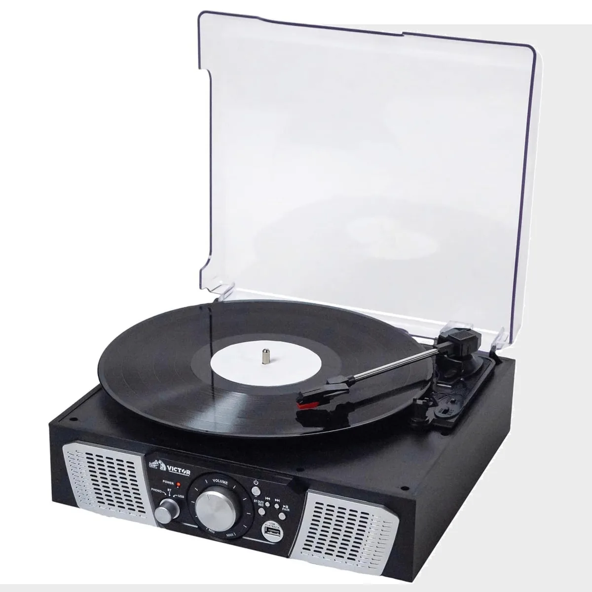 Victor Victor Lakeshore VHRP-1100-BK 5-in-1 Hybrid Bluetooth Turntable Black — product photo
