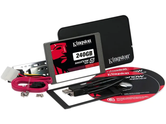 Kingston Technology Corp. Kingston Technology Corp. SSDNow V300 SV300S3B7A/240G 240GB SATA internal SSD Combo Bundle Kit — product photo