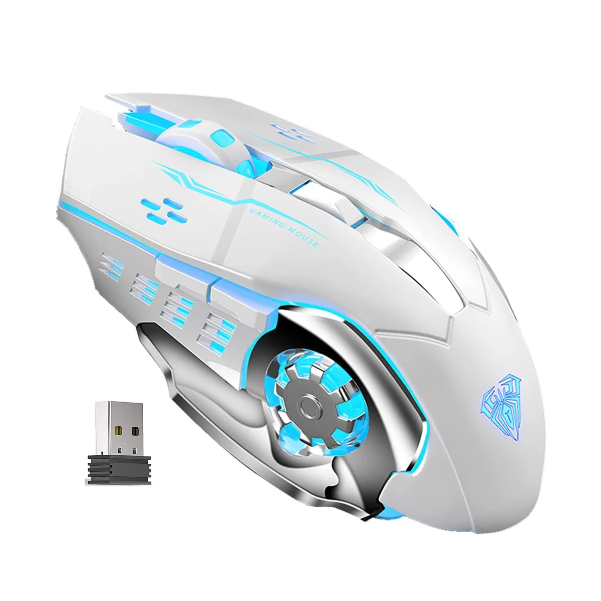 Vszerda Vszerda SC100 White Wireless Gaming Mouse 800-1600 DPI 6 Buttons 800mAh — product photo
