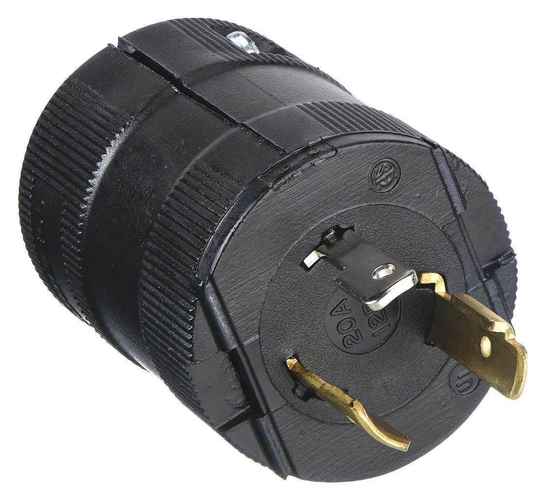 Hubbell Incorporated Hubbell Incorporated HBL2311VBK Locking Plug L5-20P 20A 125V AC Black video accessory — product photo